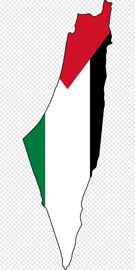 علم فلسطين على شكل خريطة